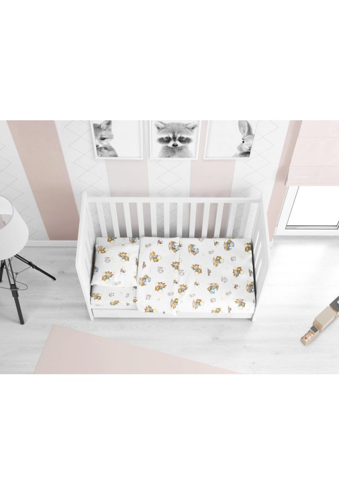 ΚΑΤΩΣΕΝΤΟΝΟ ΜΕ ΛΑΣΤΙΧΟ bebe Baby 04 0,70X1,40X0,15 Flannel cotton 100%