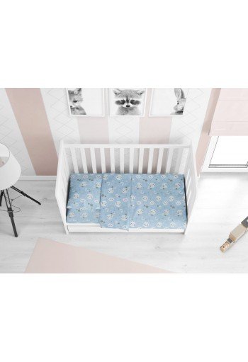 ΣΕΝΤΟΝΙΑ ΕΜΠΡΙΜΕ ΣΕΤ 3 τεμ bebe Smile 81 120X160 Blue Cotton 100% ΣΕΝΤΟΝΙΑ ΕΜΠΡΙΜΕ ΣΕΤ 3 τεμ bebe Smile 81 120X160 Blue Cotton 100%