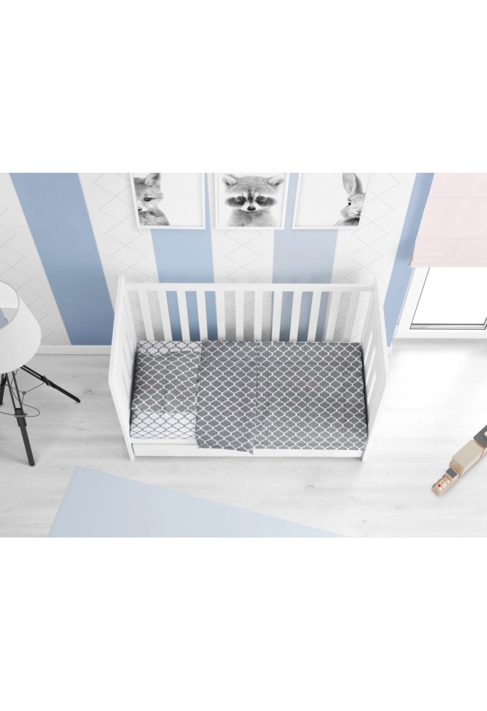 ΣΕΝΤΟΝΙΑ ΕΜΠΡΙΜΕ ΣΕΤ 3 τεμ bebe Windows Multi 137 120X160 Grey-White Cotton 100% ΣΕΝΤΟΝΙΑ ΕΜΠΡΙΜΕ ΣΕΤ 3 τεμ bebe Windows Multi 137 120X160 Grey-White Cotton 100%