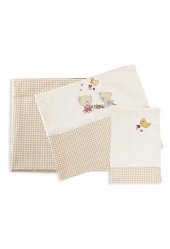 ΣΕΝΤΟΝΙΑ ΣΕΤ 3 τεμ bebe HAPPY BEARS 22 120Χ170 ΕΚΡΟΥ/ΜΠΕΖ Cotton 100% ΣΕΝΤΟΝΙΑ ΣΕΤ 3 τεμ bebe HAPPY BEARS 22 120Χ170 ΕΚΡΟΥ/ΜΠΕΖ Cotton 100%