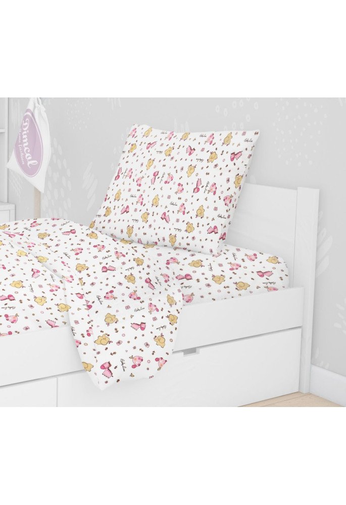 ΜΑΞΙΛΑΡΟΘΗΚΗ ΕΜΠΡΙΜΕ kids Elephant 172 50X70 Pink Cotton 100%