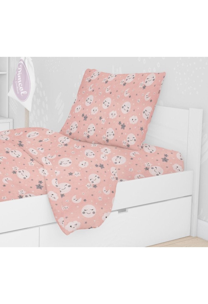 ΜΑΞΙΛΑΡΟΘΗΚΗ ΕΜΠΡΙΜΕ kids Smile 82 50X70 Coral Cotton 100%