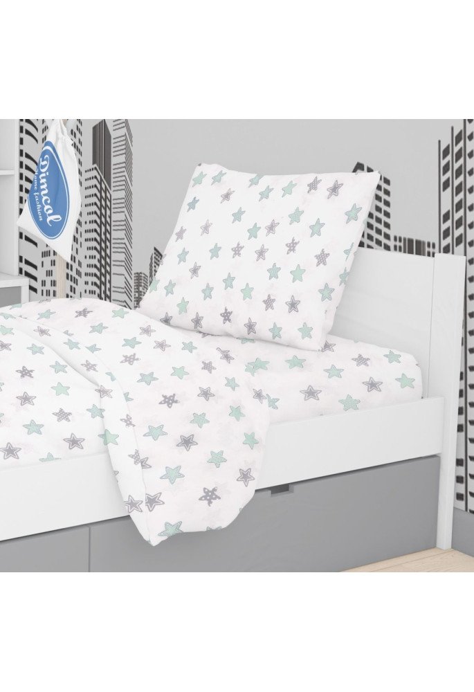 ΜΑΞΙΛΑΡΟΘΗΚΗ ΕΜΠΡΙΜΕ kids Star 101 50X70 Green Cotton 100%