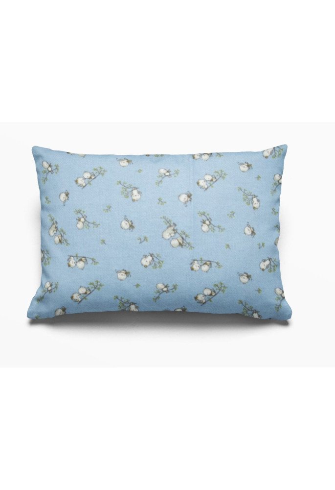 ΜΑΞΙΛΑΡΟΘΗΚΗ ΕΜΠΡΙΜΕ kids Birds 14 50X70 Sky blue Flannel cotton 100%