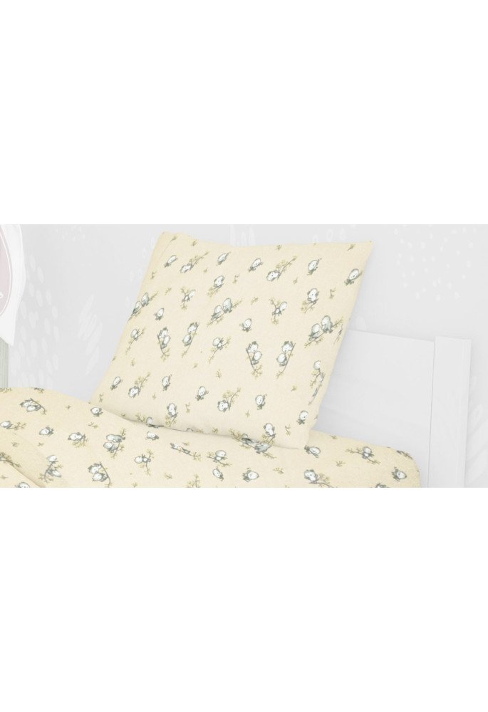 ΜΑΞΙΛΑΡΟΘΗΚΗ ΕΜΠΡΙΜΕ kids Birds 16 50X70 Ecru Flannel cotton 100%