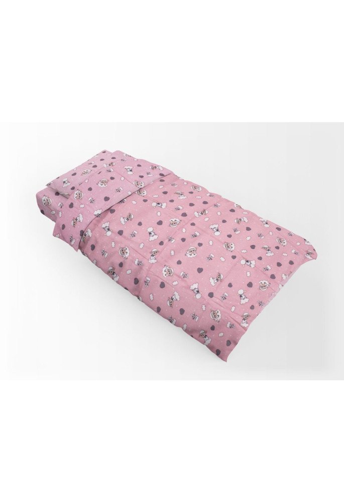 ΠΑΠΛΩΜΑΤΟΘΗΚΗ ΕΜΠΡΙΜΕ kids Προβατάκι 05 160Χ240 Pink Flannel cotton 100%