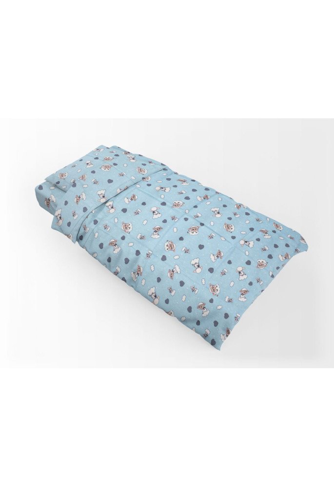 ΠΑΠΛΩΜΑΤΟΘΗΚΗ ΕΜΠΡΙΜΕ kids Προβατάκι 06 160Χ240 Sky blue Flannel cotton 100%