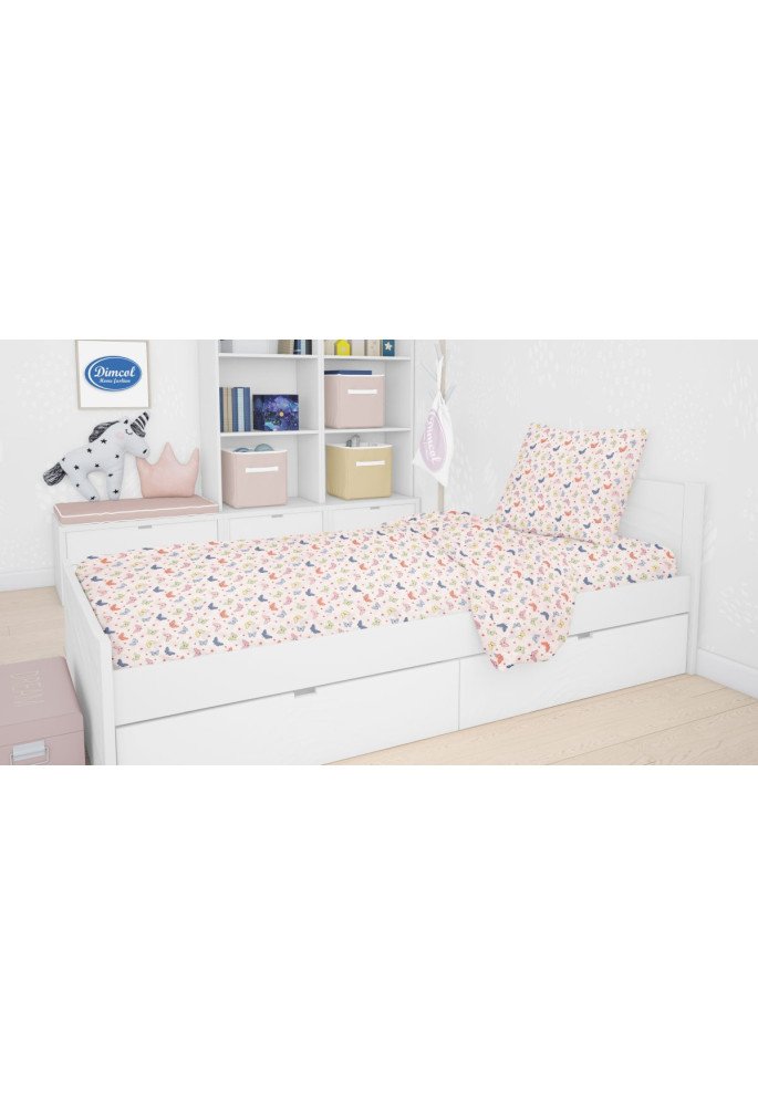 ΣΕΝΤΟΝΙΑ ΕΜΠΡΙΜΕ ΣΕΤ 2 τεμ kids Butterfly 49 160X240 Rotary Print Cotton 100%