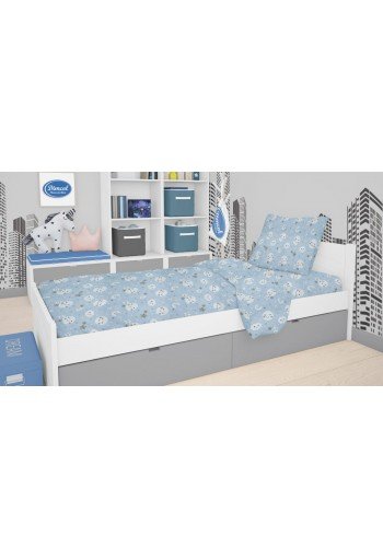 ΣΕΝΤΟΝΙΑ ΕΜΠΡΙΜΕ ΣΕΤ 2 τεμ kids Smile 81 160X240 Blue Cotton 100% ΣΕΝΤΟΝΙΑ ΕΜΠΡΙΜΕ ΣΕΤ 2 τεμ kids Smile 81 160X240 Blue Cotton 100%