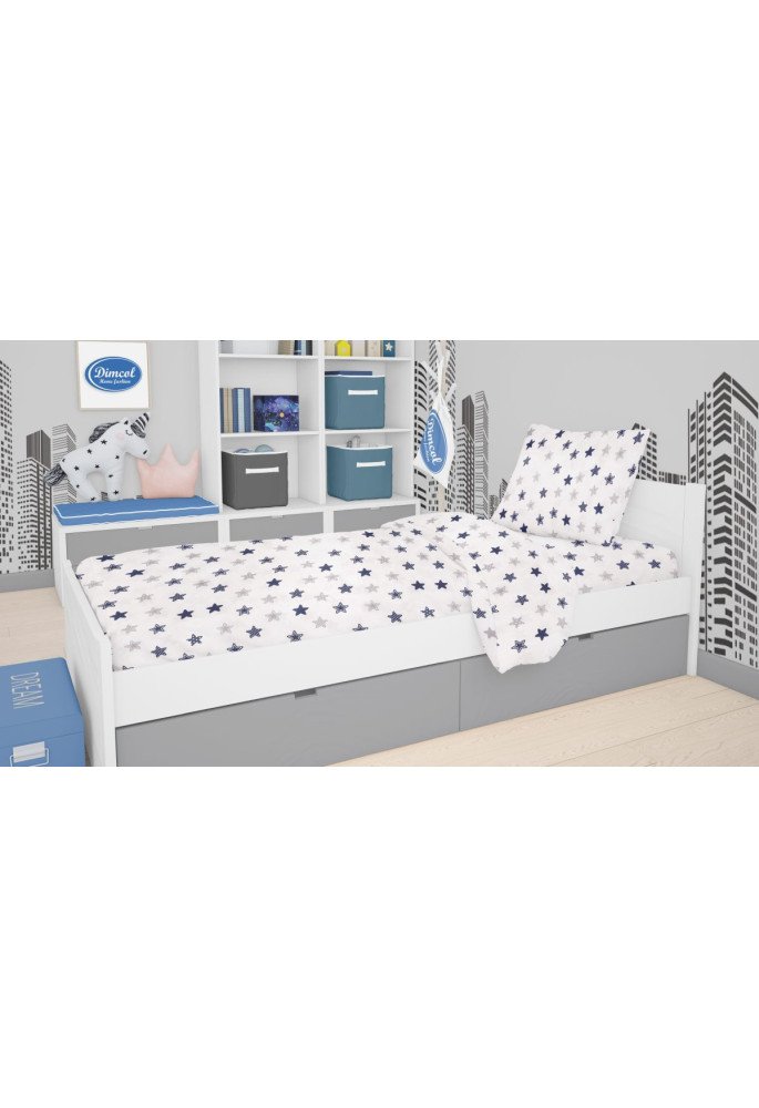 ΣΕΝΤΟΝΙΑ ΕΜΠΡΙΜΕ ΣΕΤ 2 τεμ kids Star 102 160X240 Blue Cotton 100%