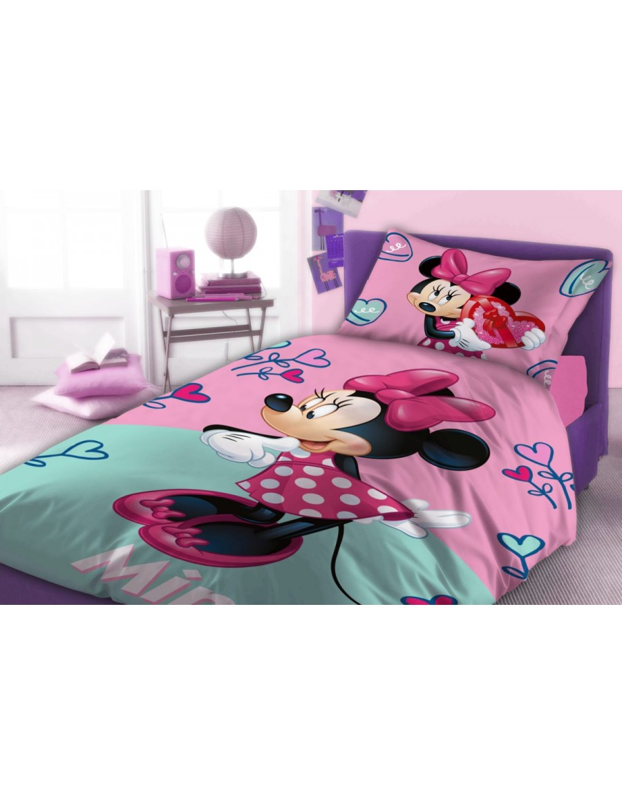 ΠΑΠΛΩΜΑΤΟΘΗΚΗ ΣΕΤ 2 τεμ Disney MINNIE 750 160Χ240 Digital Print Cotton 100%