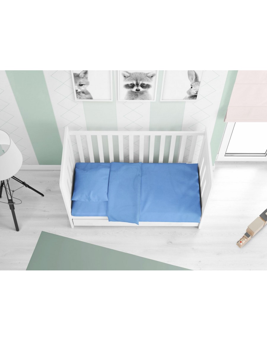 ΚΑΤΩΣΕΝΤΟΝΟ ΜΕ ΛΑΣΤΙΧΟ bebe Solid 498 0,70X1,40X0,15 Sky blue Cotton 100%