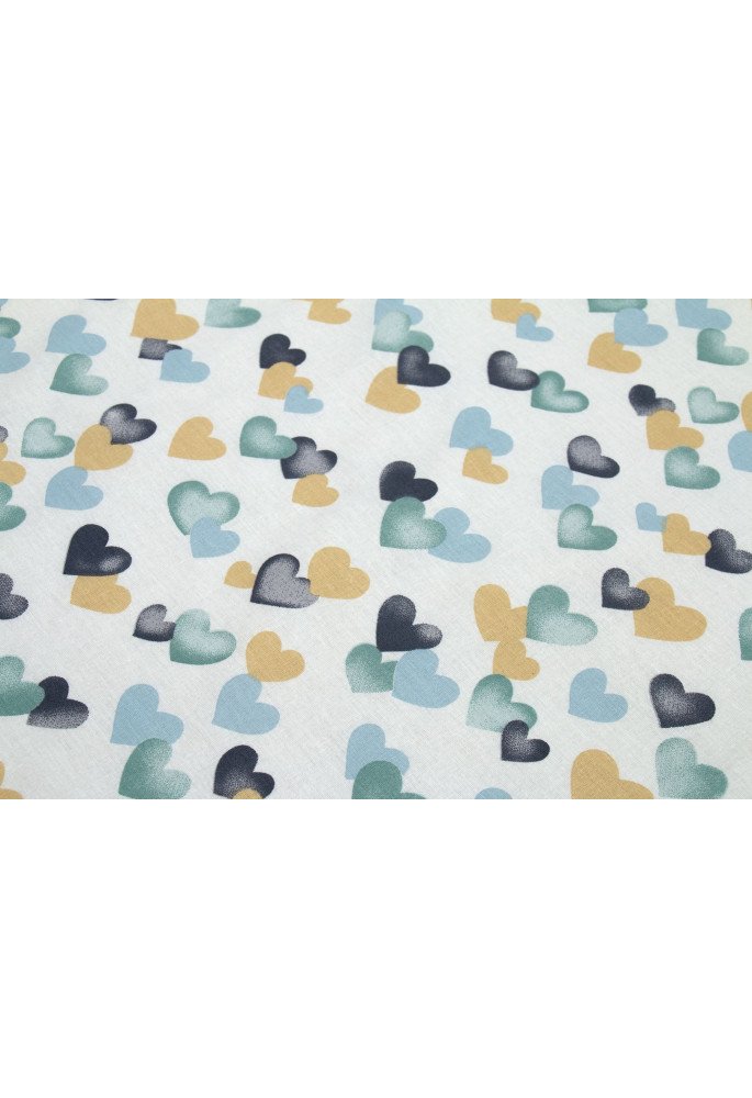 ΠΑΝΑ ΧΑΣΕΣ bebe Hearts 11 80X80 Grey-Green Cotton 100%