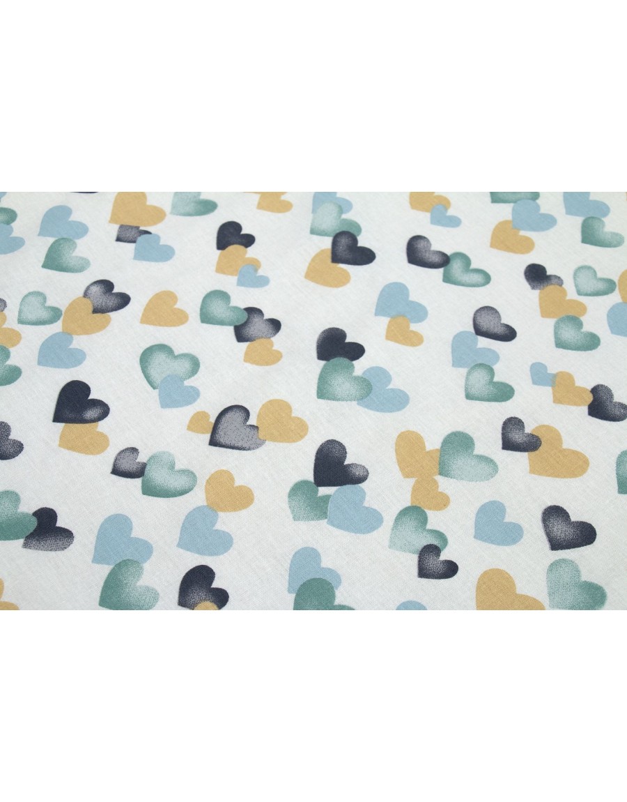 ΠΑΝΑ ΧΑΣΕΣ bebe Hearts 11 80X80 Grey-Green Cotton 100%