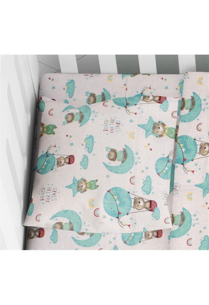 ΜΑΞΙΛΑΡΟΘΗΚΗ ΕΜΠΡΙΜΕ bebe Reach the stars 192 35X45 Green Cotton 100%