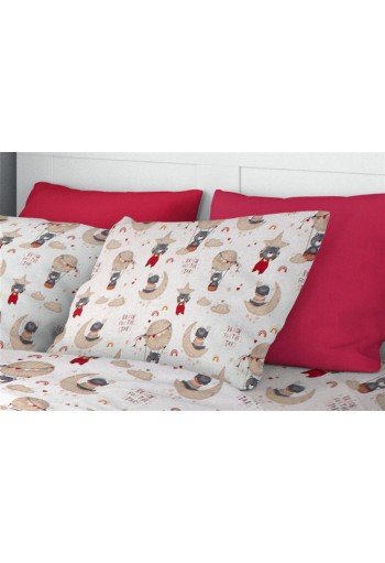 ΜΑΞΙΛΑΡΟΘΗΚΗ ΕΜΠΡΙΜΕ kids Reach the stars 190 50X70 Beige Cotton 100% ΜΑΞΙΛΑΡΟΘΗΚΗ ΕΜΠΡΙΜΕ kids Reach the stars 190 50X70 Beige Cotton 100%