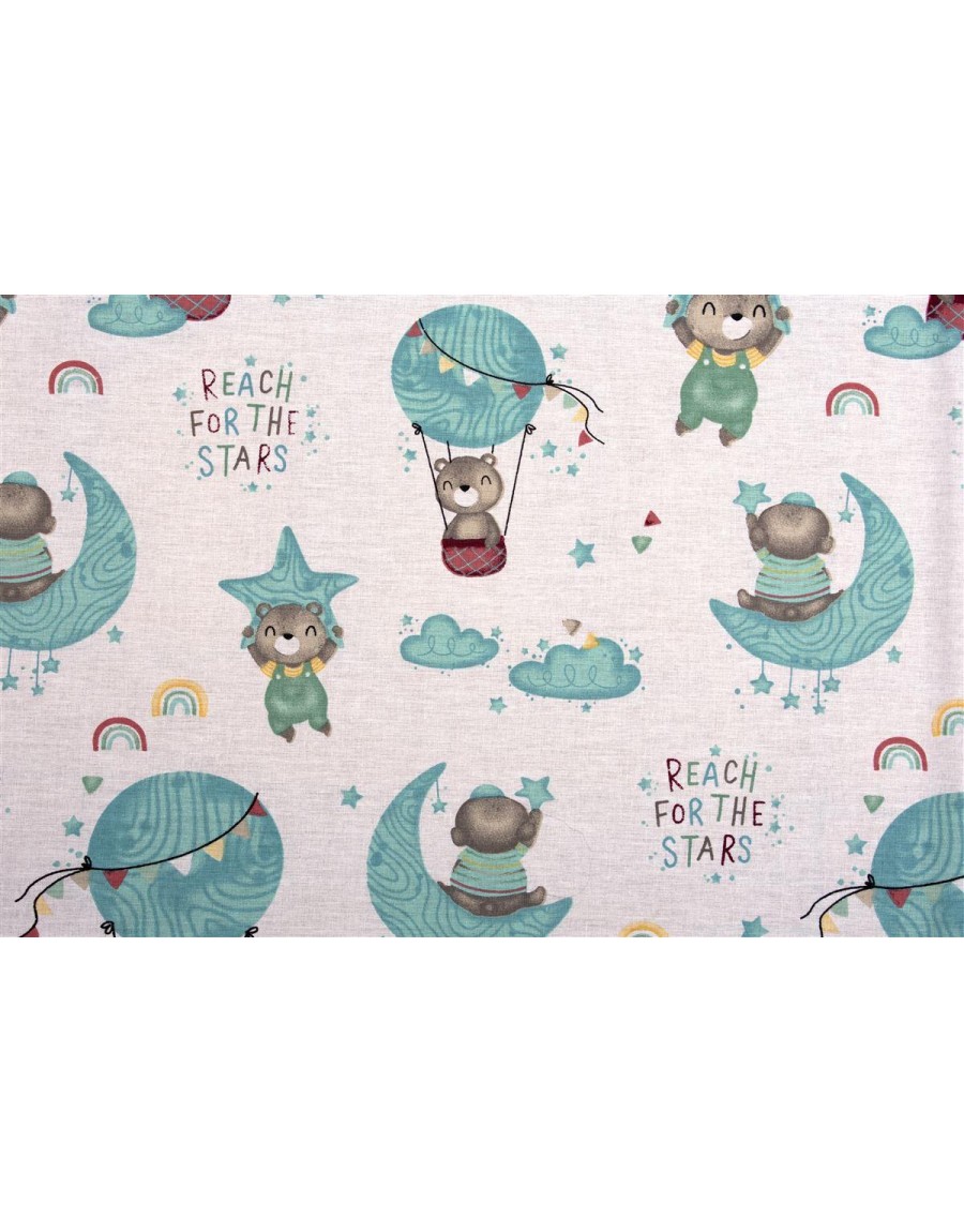 ΠΑΝΑ ΧΑΣΕΣ bebe Reach the stars 192 80X80 Green Cotton 100%