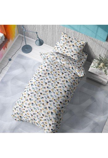 ΣΕΝΤΟΝΙΑ ΕΜΠΡΙΜΕ ΣΕΤ 2 τεμ kids Hearts 11 160X240 Grey-Green Cotton 100% ΣΕΝΤΟΝΙΑ ΕΜΠΡΙΜΕ ΣΕΤ 2 τεμ kids Hearts 11 160X240 Grey-Green Cotton 100%