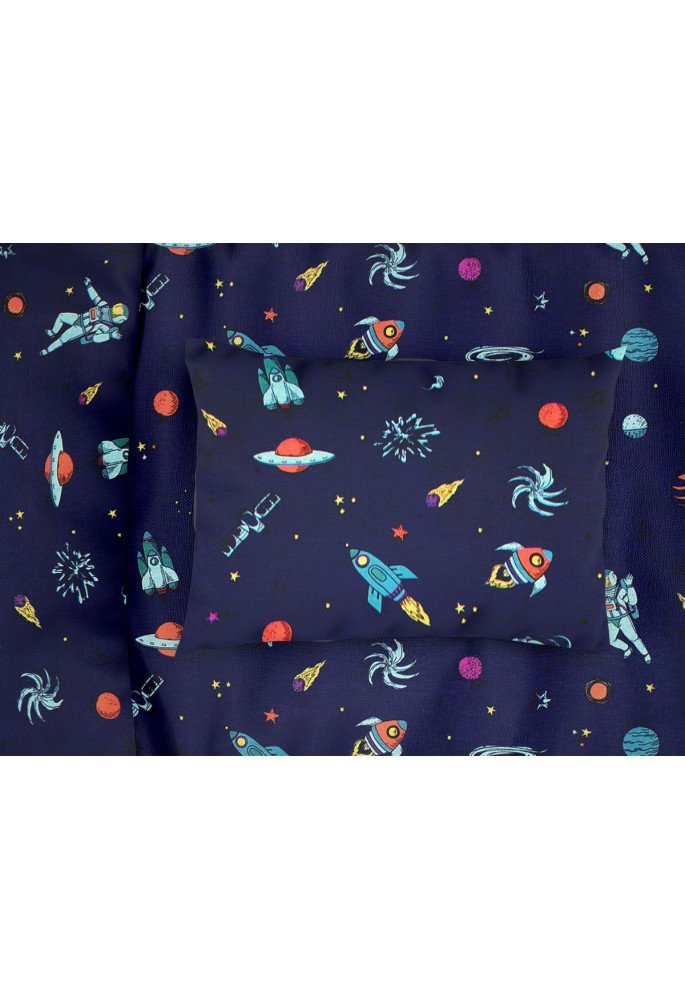 ΜΑΞΙΛΑΡΟΘΗΚΗ ΕΜΠΡΙΜΕ bebe Space 189 35X45 Blue Cotton 100%