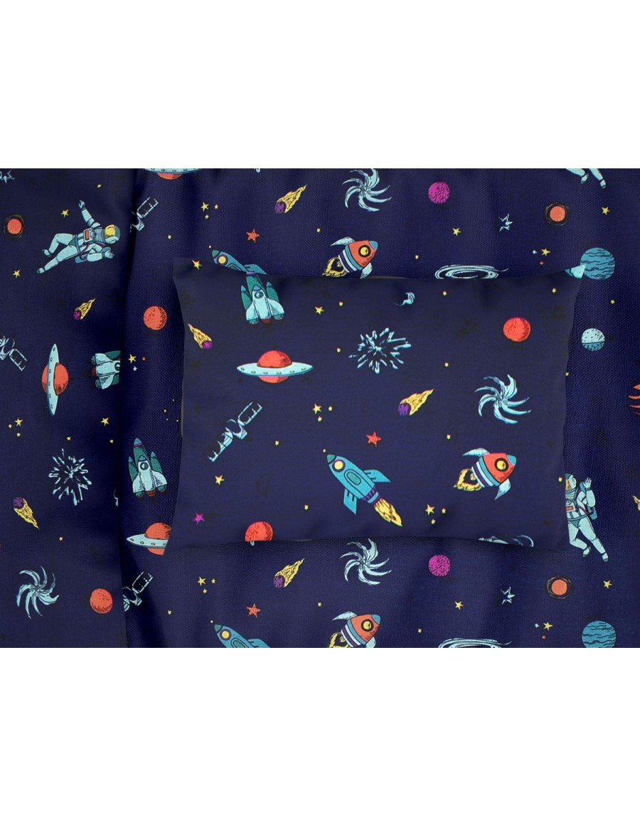 ΜΑΞΙΛΑΡΟΘΗΚΗ ΕΜΠΡΙΜΕ bebe Space 189 35X45 Blue Cotton 100%