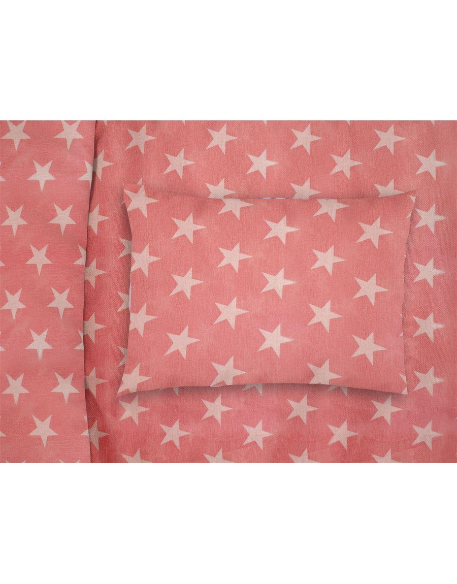 ΜΑΞΙΛΑΡΟΘΗΚΗ ΕΜΠΡΙΜΕ bebe Star 34 35X45 Coral Cotton 100%