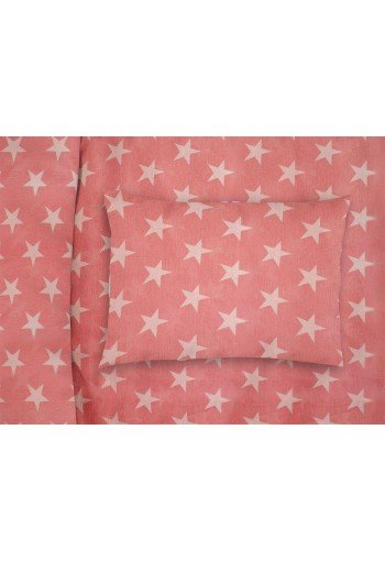 ΜΑΞΙΛΑΡΟΘΗΚΗ ΕΜΠΡΙΜΕ kids Star 34 50X70 Coral Cotton 100% ΜΑΞΙΛΑΡΟΘΗΚΗ ΕΜΠΡΙΜΕ kids Star 34 50X70 Coral Cotton 100%