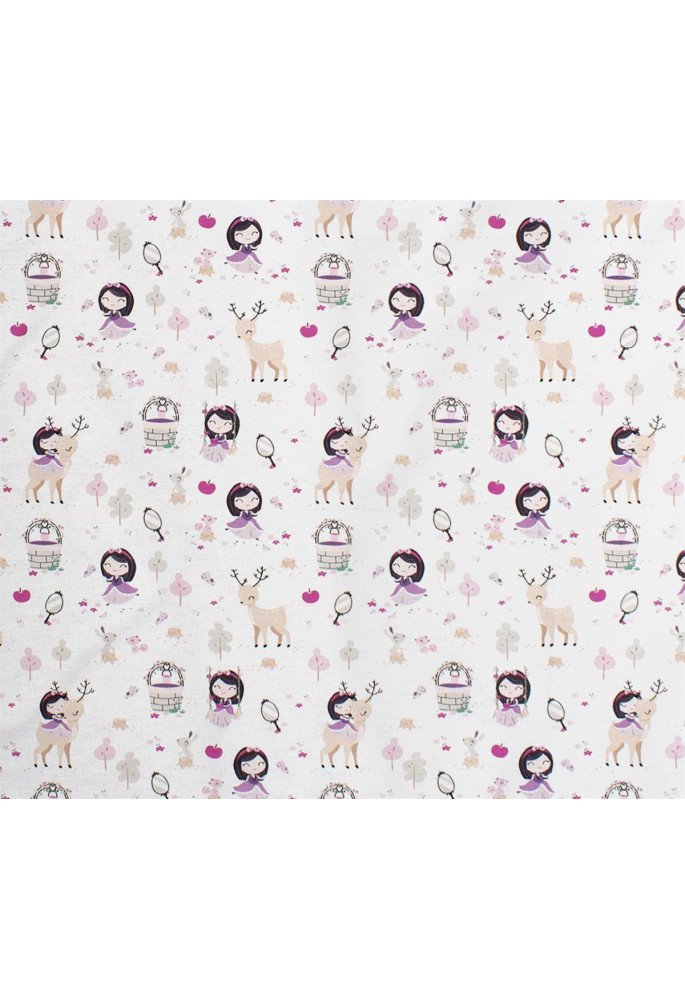 ΠΑΝΑ ΧΑΣΕΣ bebe Lily & Deer 179 80X80 White-Pink Cotton 100%