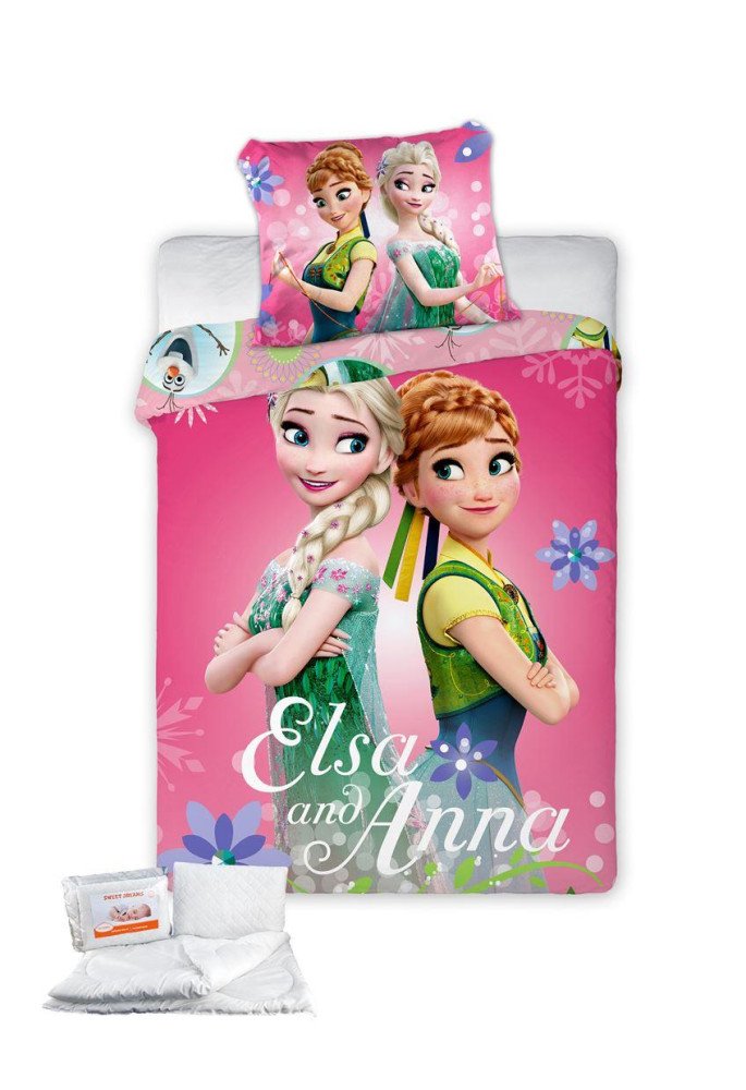 ΠΑΠΛΩΜΑΤΟΘΗΚΗ & ΠΑΠΛΩΜΑ ΣΕΤ 4 τεμ. Disney Frozen 584 100x135 Digital Print Cotton 100%