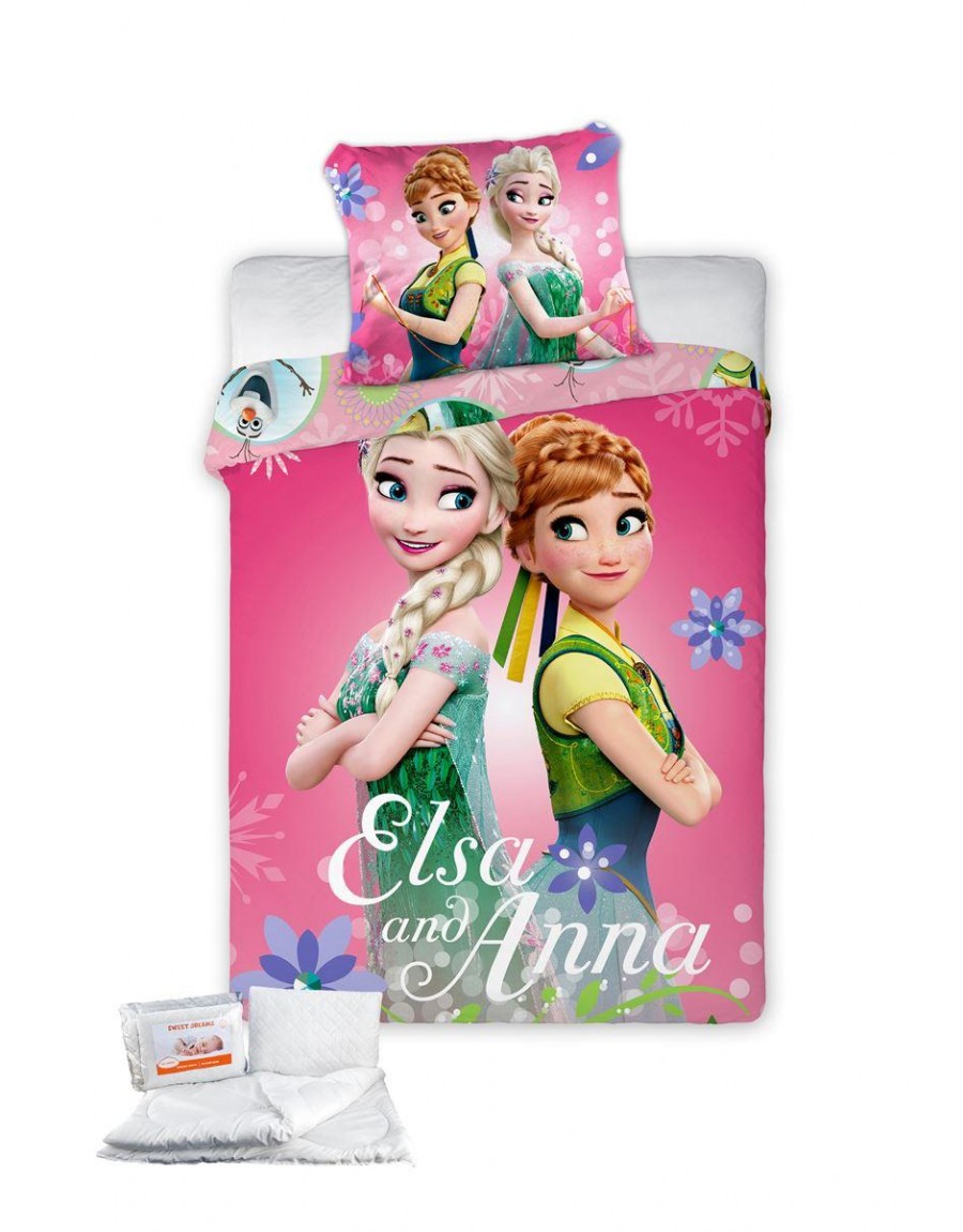 ΠΑΠΛΩΜΑΤΟΘΗΚΗ & ΠΑΠΛΩΜΑ ΣΕΤ 4 τεμ. Disney Frozen 584 100x135 Digital Print Cotton 100%