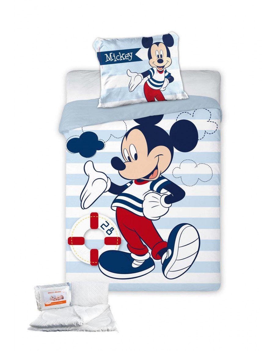 ΠΑΠΛΩΜΑΤΟΘΗΚΗ & ΠΑΠΛΩΜΑ ΣΕΤ 4 τεμ. Disney Mickey 583 100x135 Digital Print Cotton 100%