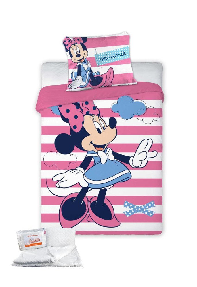 ΠΑΠΛΩΜΑΤΟΘΗΚΗ & ΠΑΠΛΩΜΑ ΣΕΤ 4 τεμ. Disney Minnie 580 100x135 Digital Print Cotton 100%