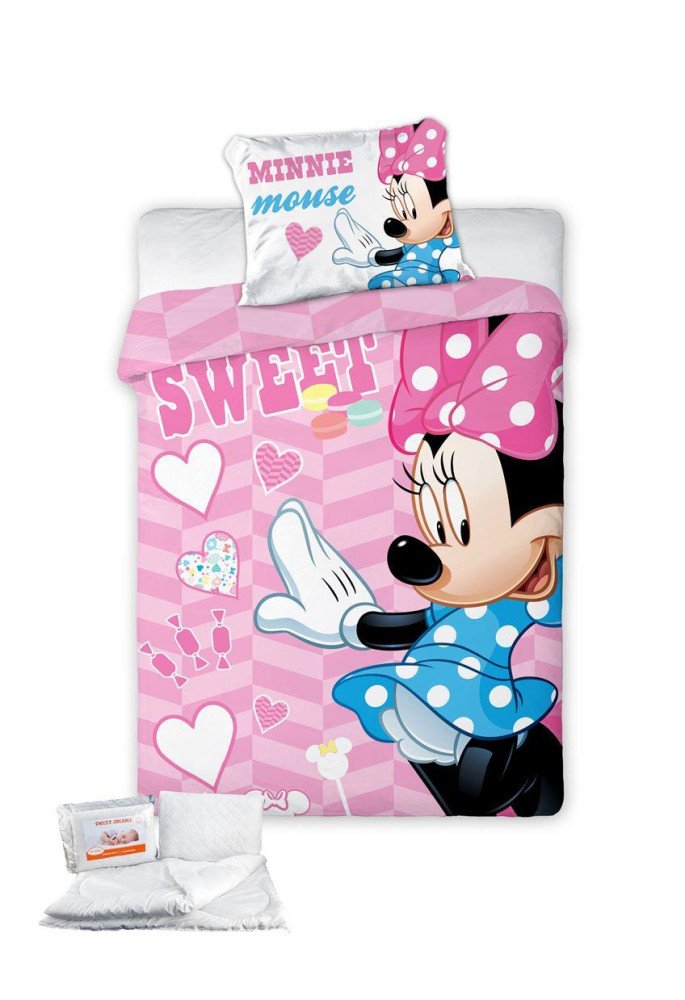 ΠΑΠΛΩΜΑΤΟΘΗΚΗ & ΠΑΠΛΩΜΑ ΣΕΤ 4 τεμ. Disney Minnie 581 100x135 Digital Print Cotton 100%