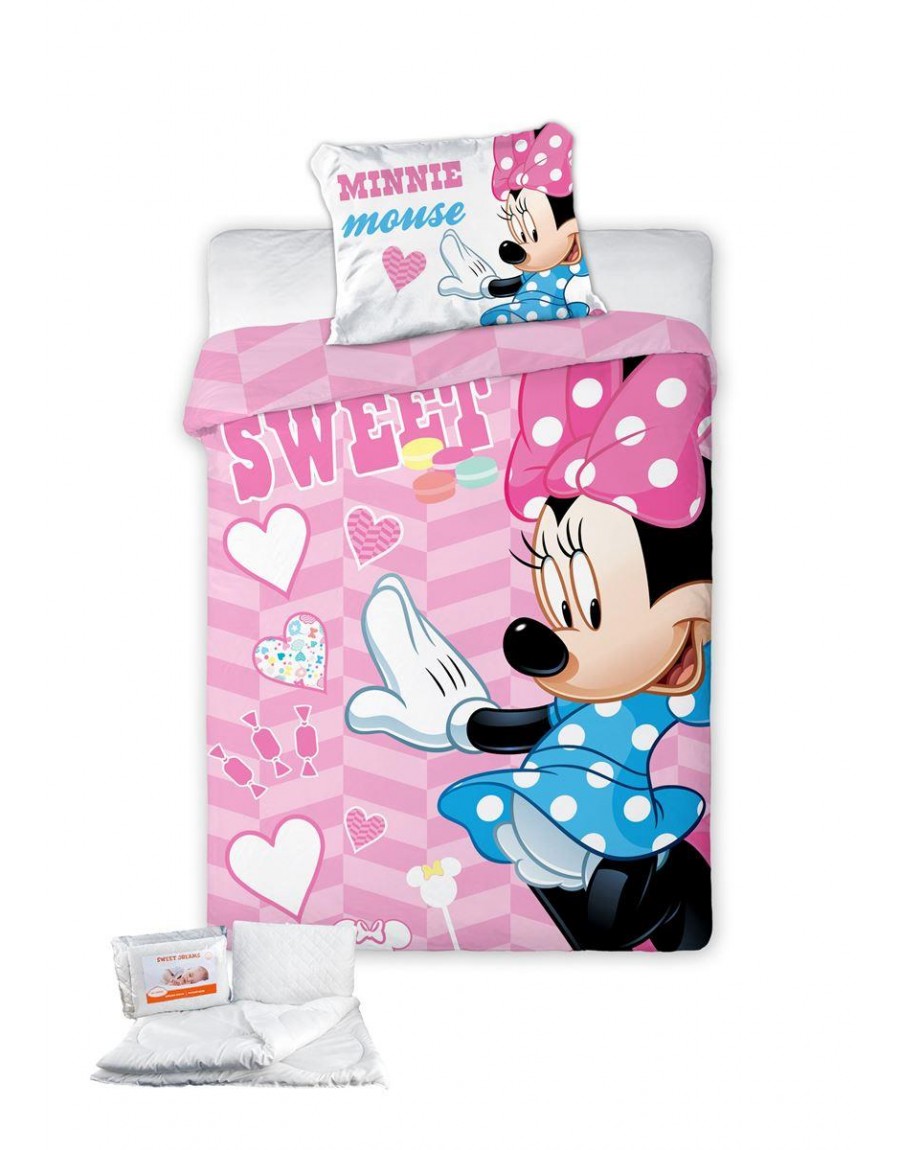 ΠΑΠΛΩΜΑΤΟΘΗΚΗ & ΠΑΠΛΩΜΑ ΣΕΤ 4 τεμ. Disney Minnie 581 100x135 Digital Print Cotton 100%