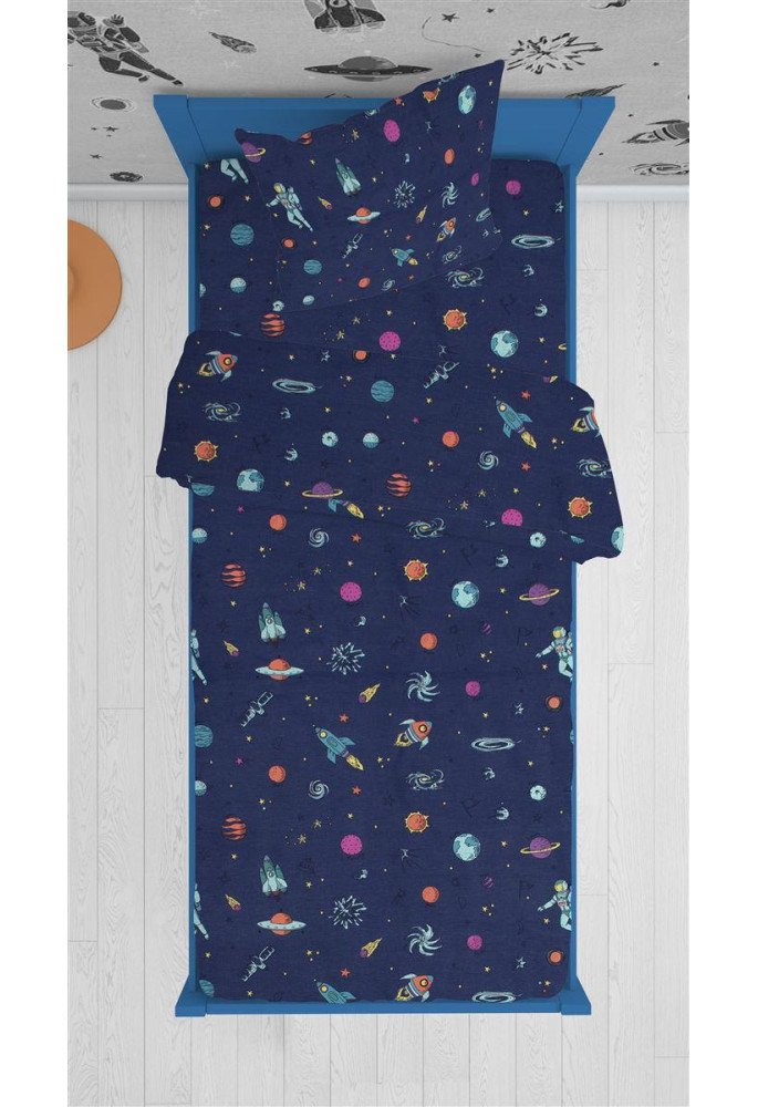 ΠΑΠΛΩΜΑ ΕΜΠΡΙΜΕ kids Space 189 160X240 Blue Cotton 100%