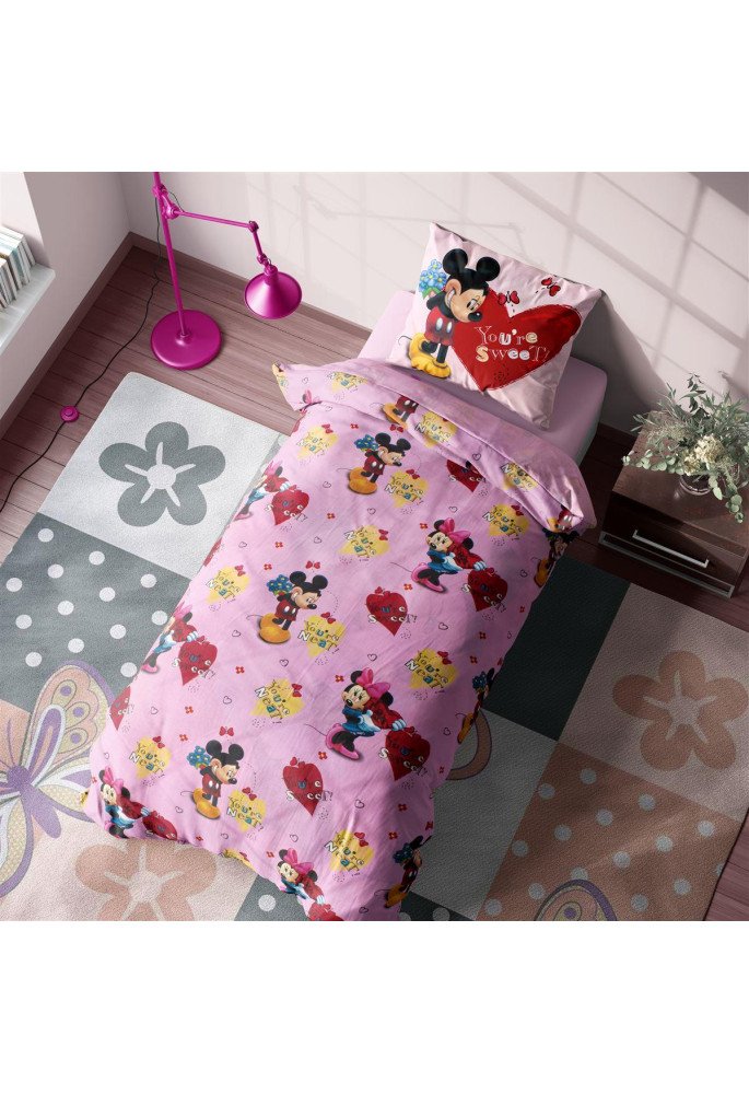 ΠΑΠΛΩΜΑ DISNEY MINNIE 612 160X240 Digital Print Cotton 100%