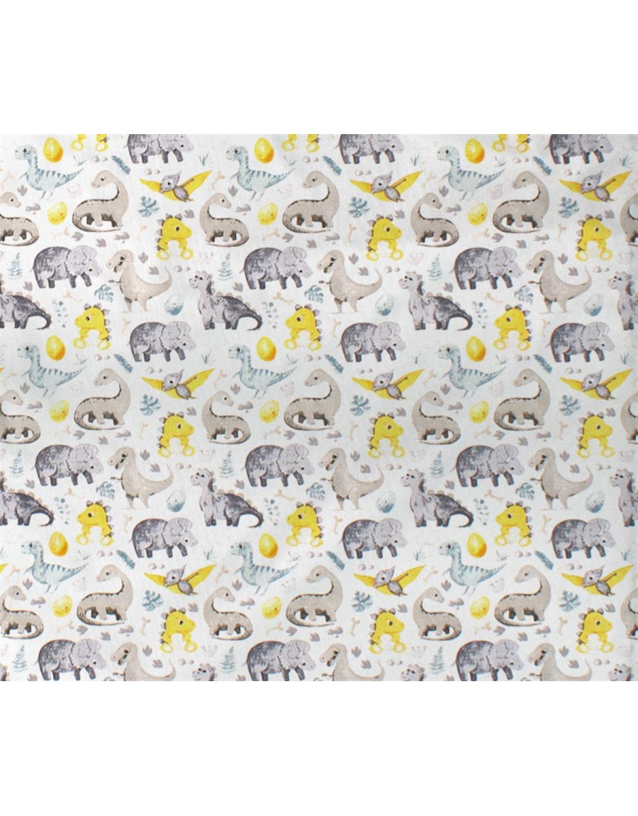 ΠΑΝΑ ΧΑΣΕ bebe Dinosaur 516 80X80 Grey 100% Cotton