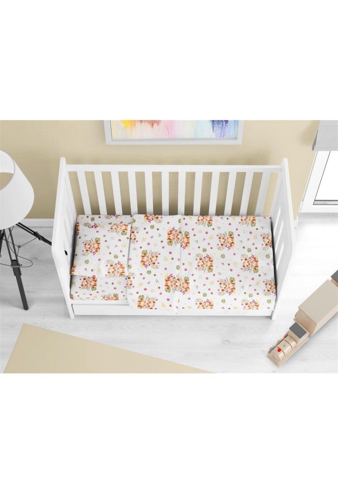 ΚΑΤΩΣΕΝΤΟΝΟ ΜΕ ΛΑΣΤΙΧΟ bebe Lion Cub 530 0,70X1,40X0,15 Beige 100% Cotton ΚΑΤΩΣΕΝΤΟΝΟ ΜΕ ΛΑΣΤΙΧΟ bebe Lion Cub 530 0,70X1,40X0,15 Beige 100% Cotton