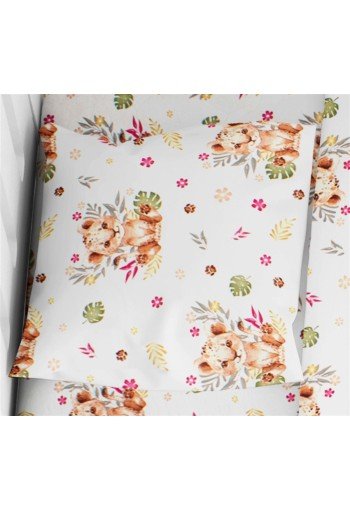 ΜΑΞΙΛΑΡΟΘΗΚΗ ΕΜΠΡΙΜΕ bebe Lion Cub 530 35X45 Beige 100% Cotton ΜΑΞΙΛΑΡΟΘΗΚΗ ΕΜΠΡΙΜΕ bebe Lion Cub 530 35X45 Beige 100% Cotton