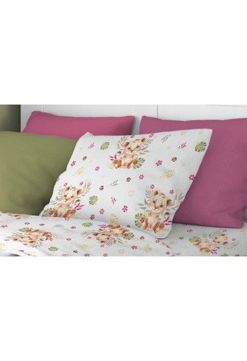 ΜΑΞΙΛΑΡΟΘΗΚΗ ΕΜΠΡΙΜΕ kids Lion Cub 530 50X70 Beige 100% Cotton ΜΑΞΙΛΑΡΟΘΗΚΗ ΕΜΠΡΙΜΕ kids Lion Cub 530 50X70 Beige 100% Cotton