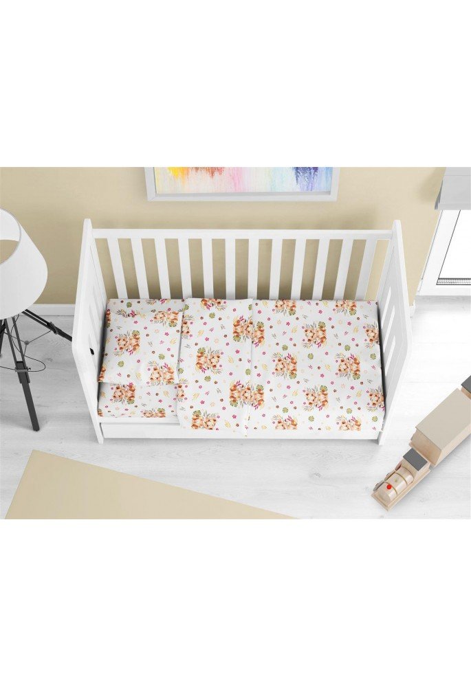 ΠΑΠΛΩΜΑ ΕΜΠΡΙΜΕ bebe Lion Cub 530 120X160 Beige 100% Cotton ΠΑΠΛΩΜΑ ΕΜΠΡΙΜΕ bebe Lion Cub 530 120X160 Beige 100% Cotton