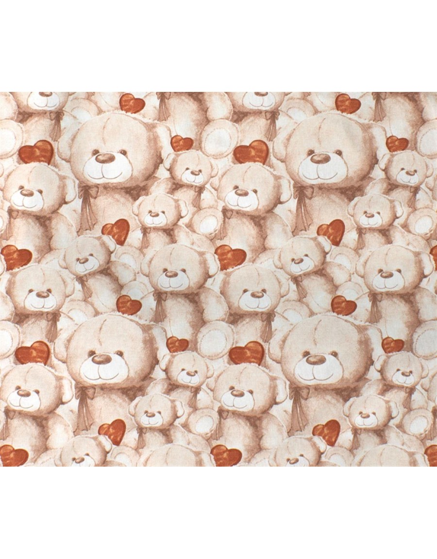 ΣΕΝΤΟΝΑΚΙ ΛΙΚΝΟΥ bebe Teddy Bear 535 80X110 Beige Cotton 100%