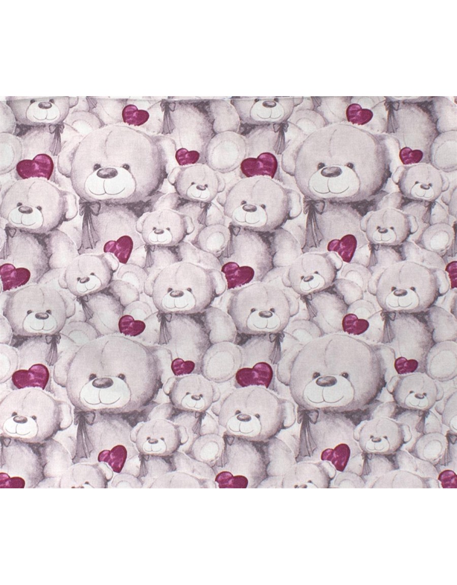 ΠΑΝΑ ΧΑΣΕ bebe Teddy Bear 536 80X80 Purple 100% Cotton