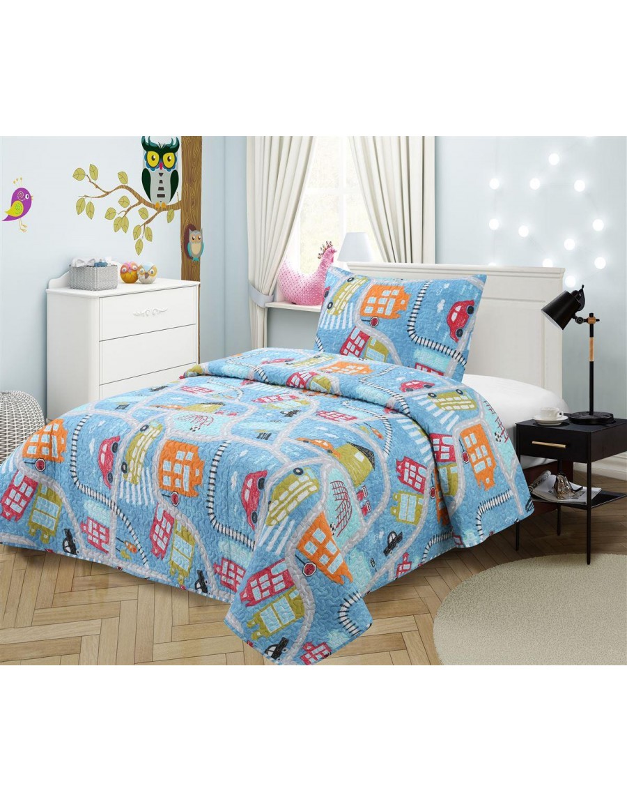 ΚΟΥΒΕΡΛΙ ΣΕΤ 2 τεμ kids ΕΜΠΡΙΜΕ 415 160X220 100% Microfiber