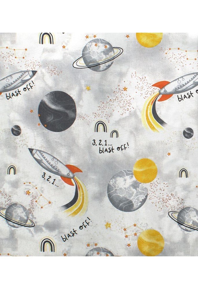 ΠΑΝΑ ΧΑΣΕ bebe Spaceship 187 80X80 Grey Cotton 100%
