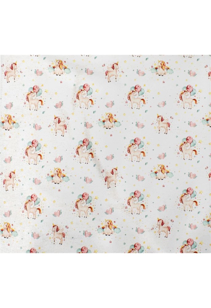 ΠΑΝΑ ΧΑΣΕ bebe Unicorn 209 80X80 White-Salmon Cotton 100%