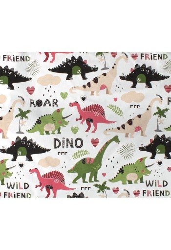 ΣΕΝΤΟΝΑΚΙ ΛΙΚΝΟΥ bebe Dinosaur 518 80X110 Multi-Colour 100% Cotton ΣΕΝΤΟΝΑΚΙ ΛΙΚΝΟΥ bebe Dinosaur 518 80X110 Multi-Colour 100% Cotton