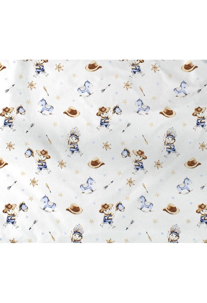 ΣΕΝΤΟΝΑΚΙ ΛΙΚΝΟΥ bebe Wild West 540 80X110 Sky Blue Cotton 100%