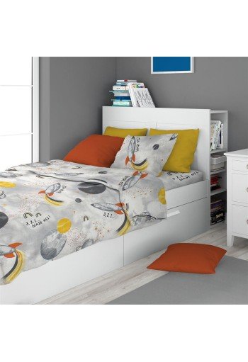 ΣΕΝΤΟΝΙΑ ΕΜΠΡΙΜΕ ΣΕΤ 2 τεμ kids Spaceship 187 160X240 Grey Cotton 100% ΣΕΝΤΟΝΙΑ ΕΜΠΡΙΜΕ ΣΕΤ 2 τεμ kids Spaceship 187 160X240 Grey Cotton 100%