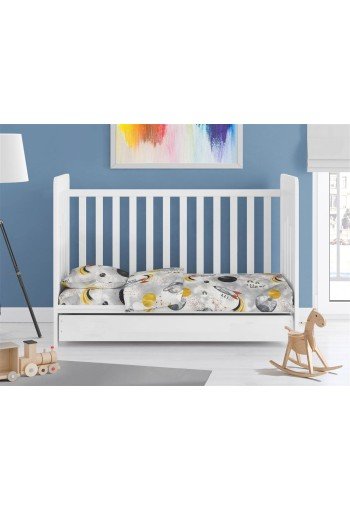 ΣΕΝΤΟΝΙΑ ΕΜΠΡΙΜΕ ΣΕΤ 3 τεμ bebe Spaceship 187 120X160 Grey Cotton 100% ΣΕΝΤΟΝΙΑ ΕΜΠΡΙΜΕ ΣΕΤ 3 τεμ bebe Spaceship 187 120X160 Grey Cotton 100%