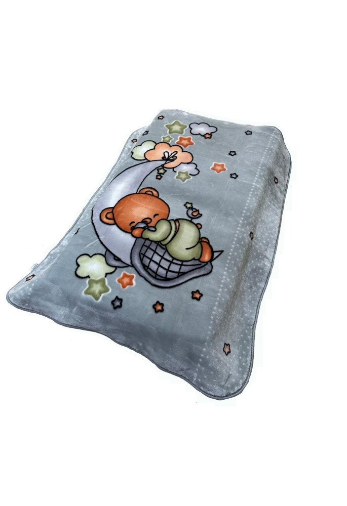 ΚΟΥΒΕΡΤΑ ΒΕΛΟΥΤΕ ΠΟΛΥΤΕΛΕΙΑΣ bebe Crescent Moon 33 110X140 Light Grey 100% Polyester